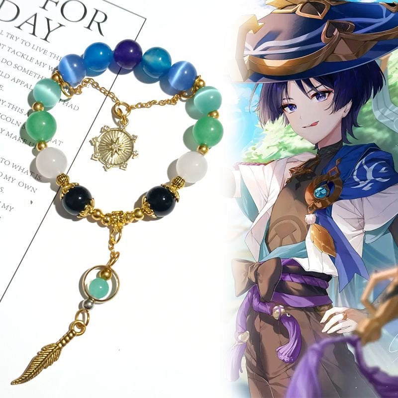 Anime Bracelet Genshin Impact Wanderer Scaramouche Adjustable Fan Merch Gift