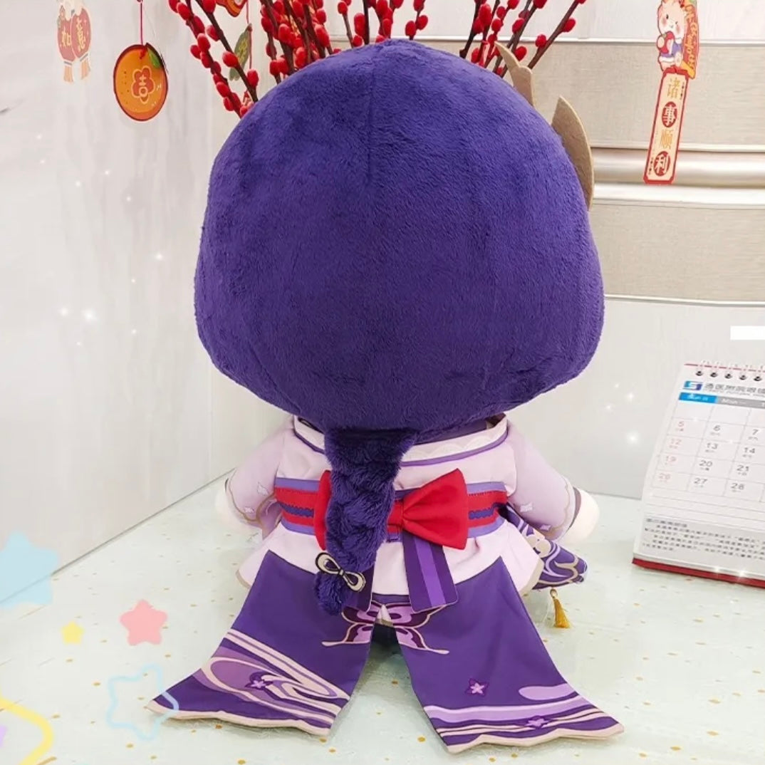 Raiden Shogun Plush Doll Genshin Impact Stuffed Toy Baal Ei 40CM Cotton Anime Figure Gift