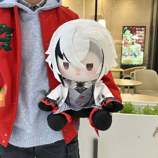Plush Doll Genshin Impact Arlecchino The Knave Staring Eyes Cotton Stuffed Anime Collectible Gift Set 40cm