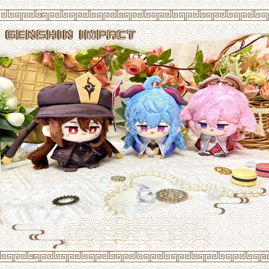 Genshin Impact Hutao Ganyu Yake Miko Baal Raiden Shogun 12CM Plush Doll