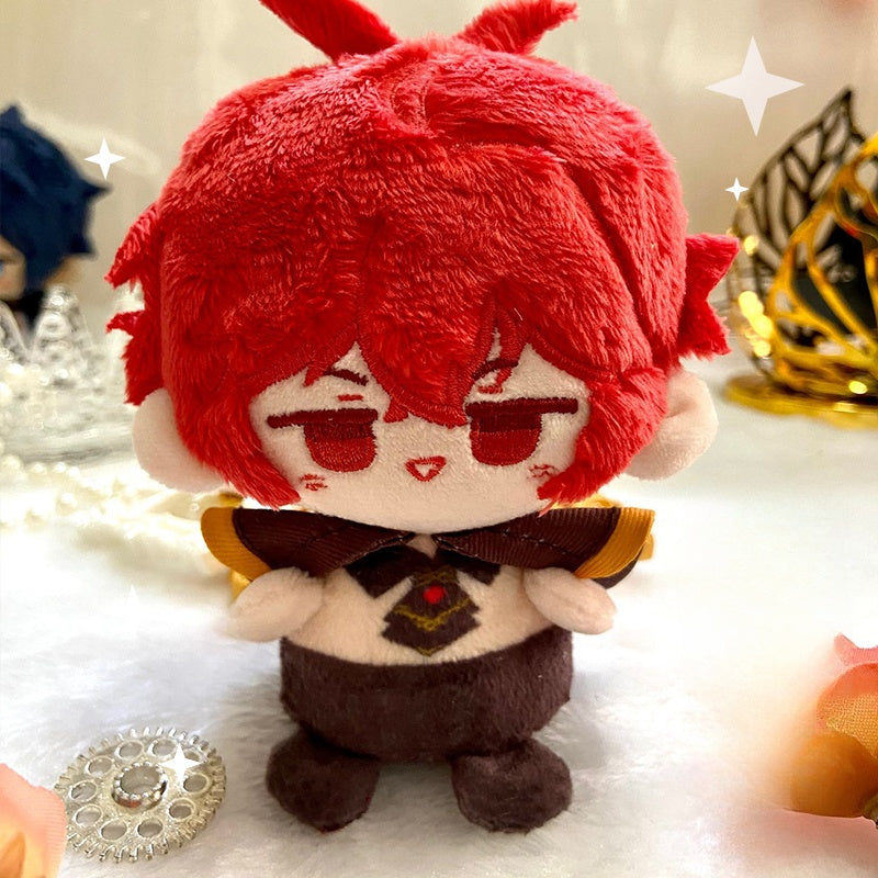 Genshin Impact Diluc Plush Doll 10cm Mini Stuffed Anime Figure