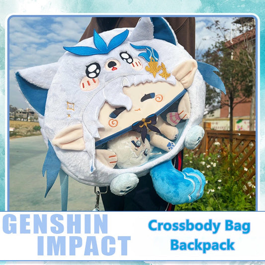 Genshin Impact Bag Neuvillette – Anime Crossbody Bag Backpack Cotton PVC Fan Merch