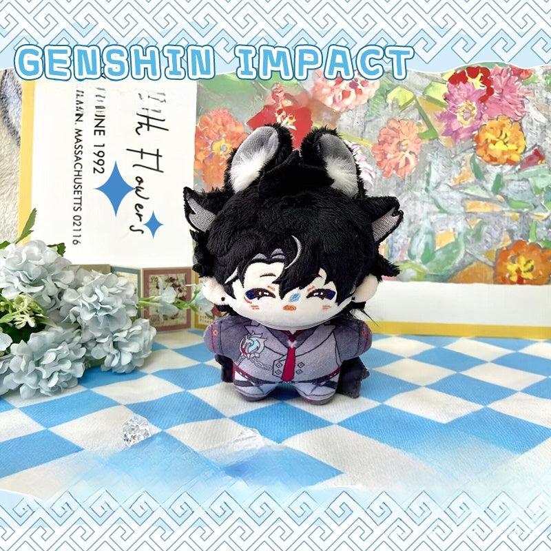 Genshin Impact Neuvillette & Wriothesley Plush Doll 12CM - Mini Cotton Stuffed Toy Anime Gift