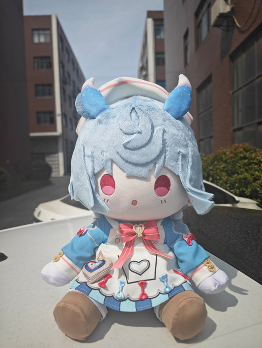 Plush Doll Genshin Impact Sigewinne Staring Eyes Cotton Stuffed Anime Collectible Gift Set 40cm