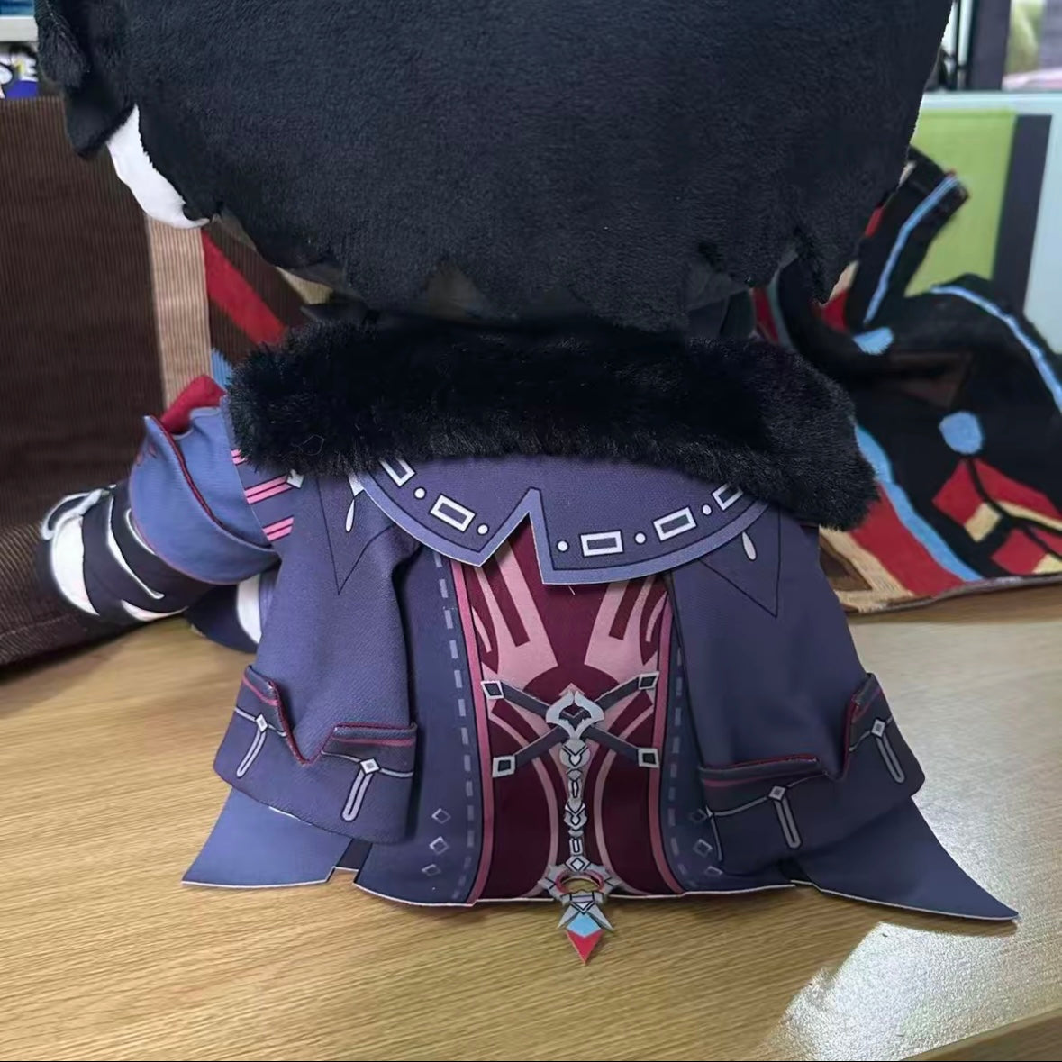 Plush Doll Genshin Impact Wriothesley Staring Eyes Cotton Stuffed Anime Collectible Gift Set 40cm