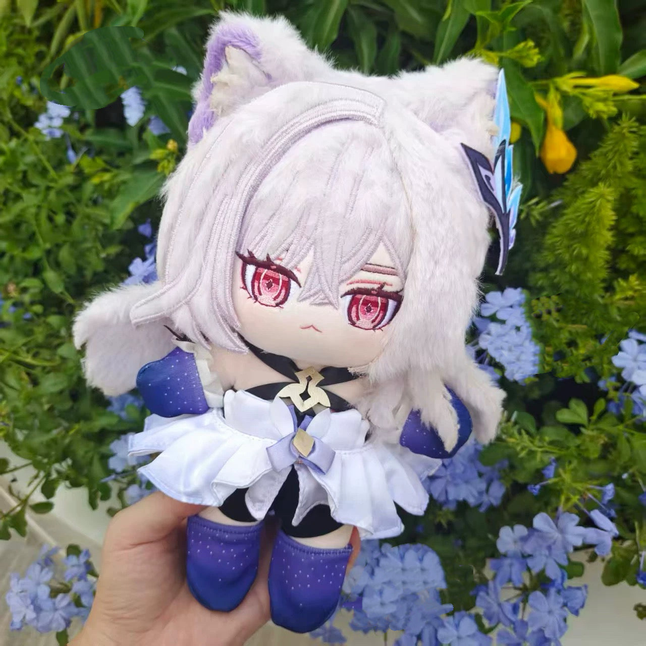 Genshin Impact Skirk Plush Doll Plushie 20CM Full Set Cotton Stuffed Toy Anime Gift