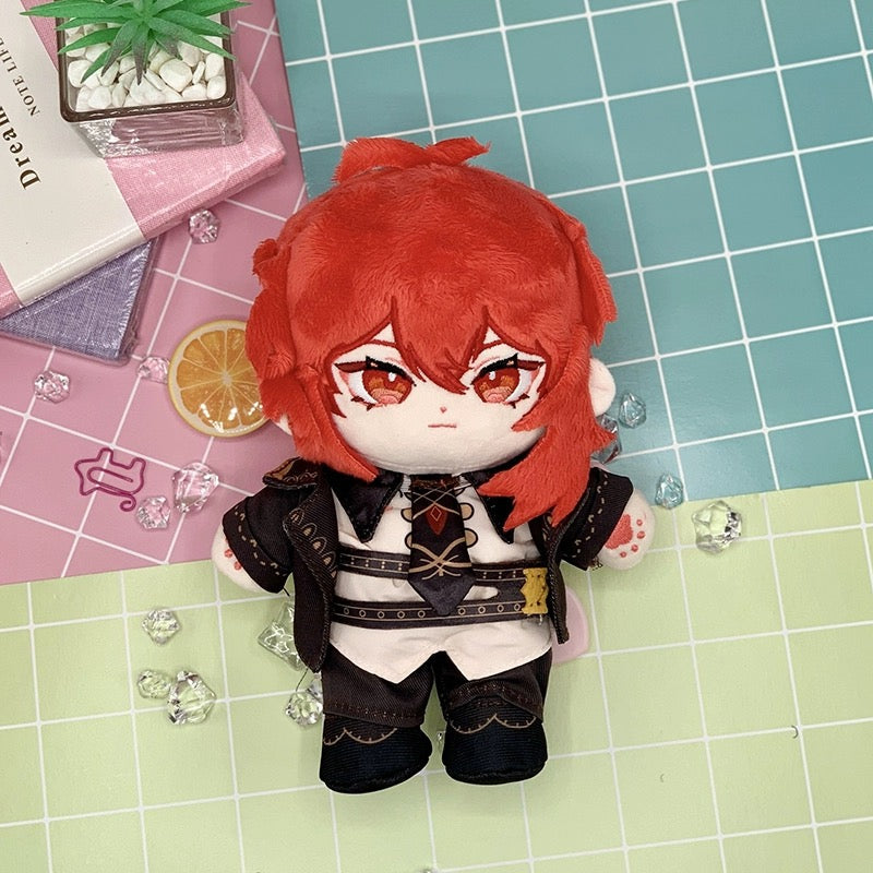 Genshin Impact Diluc Plush Doll 20cm Stuffed Anime Figure