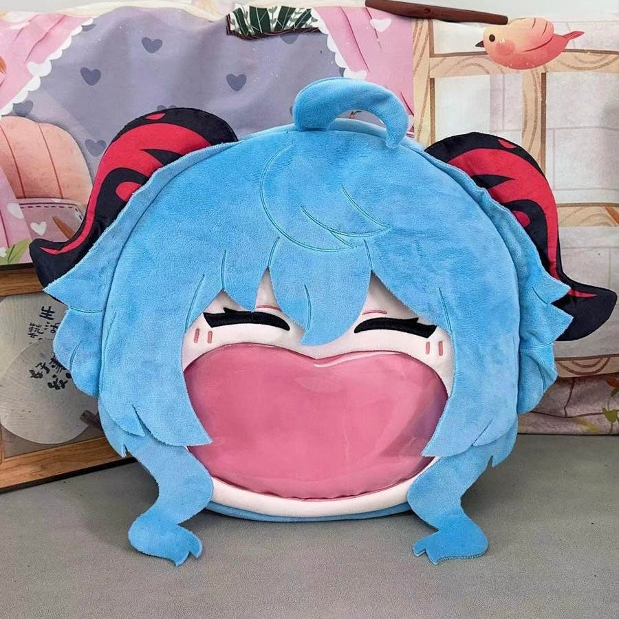 Game Genshin Impact Ganyu Smile Backpack Crossbody Bag