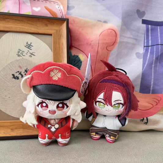 Genshin Impact Plush Doll 12CM HX Style Keqing Klee Diluc Heizou Stuffed Toy