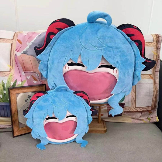 Genshin Impact Bag Ganyu Smile – Anime Crossbody Bag Backpack Cotton PVC Fan Merch