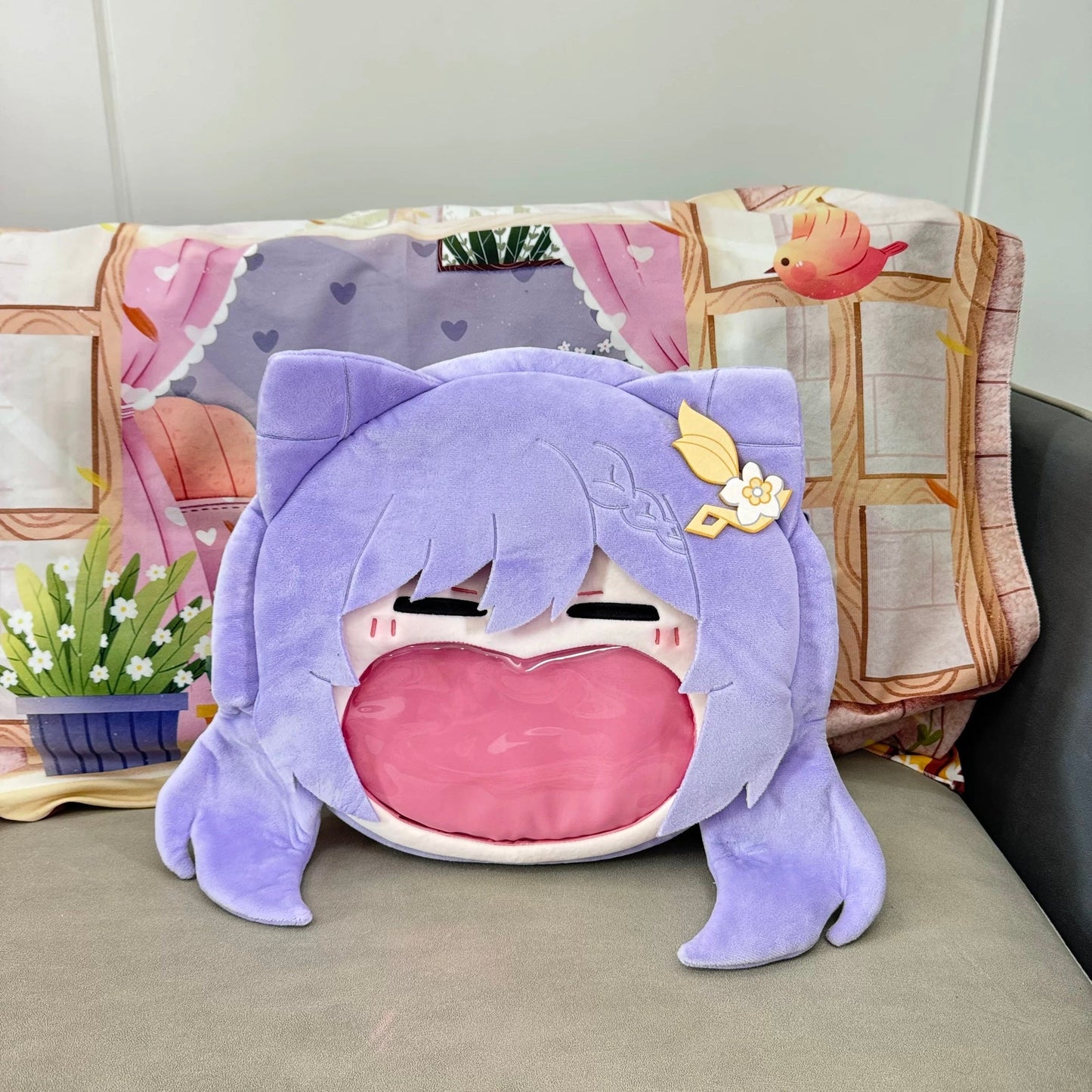 Game Genshin Impact Keqing Crossbody Bag Backpack