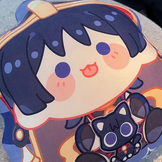 Genshin Impact Scaramouche Plush Pillow 38cm Cotton Anime Cushion