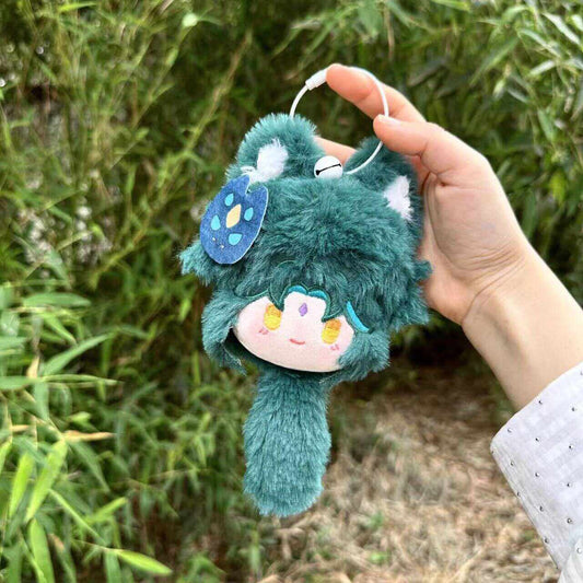 Genshin Impact Xiao Plush Ball 15CM Cotton Anime Stuffed Round Toy