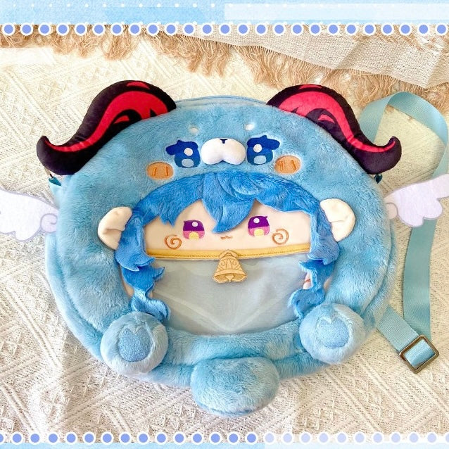 Game Genshin Impact Ganyu Inspired Backpack Crossbody Bag