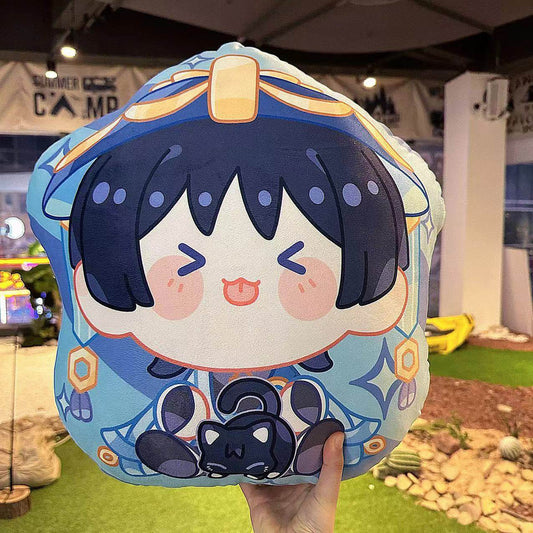 Genshin Impact Wanderer Scaramouche Plush Pillow 38cm Anime Cushion