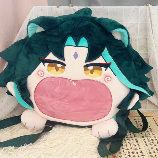 Genshin Impact Xiao Backpack Bag Cotton Canvas Anime Merch