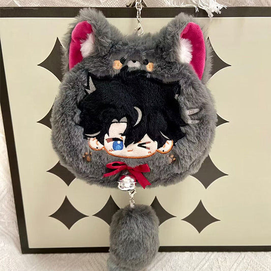 Genshin Impact Wriothesley Coin Purse Card Wallet Cotton Anime Kawaii Bag