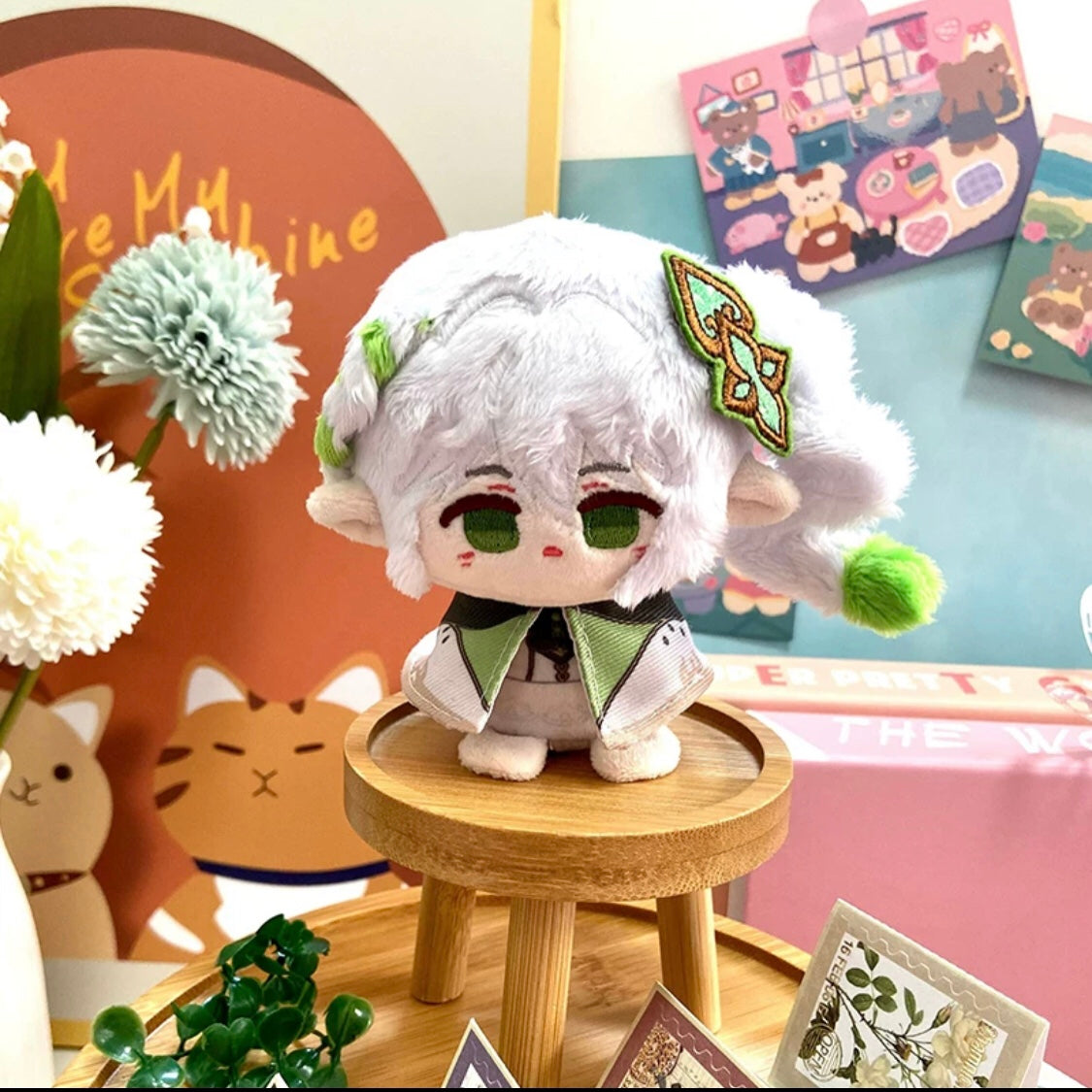 Genshin Impact Nahida Plush Doll 10cm Mini Stuffed Anime Figure