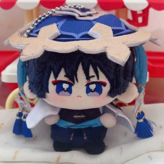 Genshin Impact Plush Doll Ball Round Cotton Stuffed Toy 12CM Ayato Zhongli Childe Wanderer