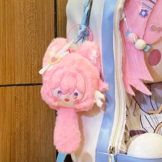 Plush Doll Ball Elysia Honkai Impact 3 Staring Eyes Round Stuffed Toy 15CM