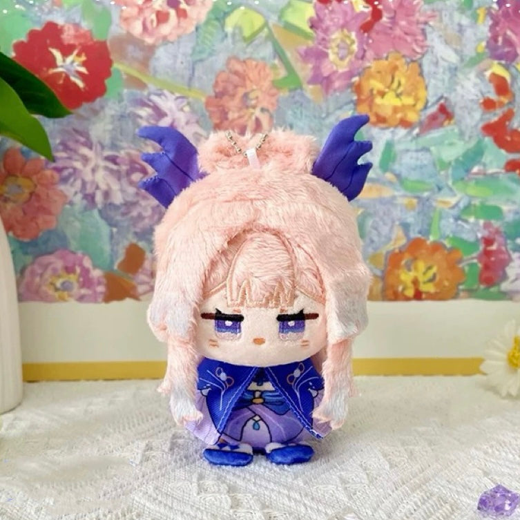 Genshin Impact Cloak Plush Doll 12cm Keqing Kokomi Klee Figure