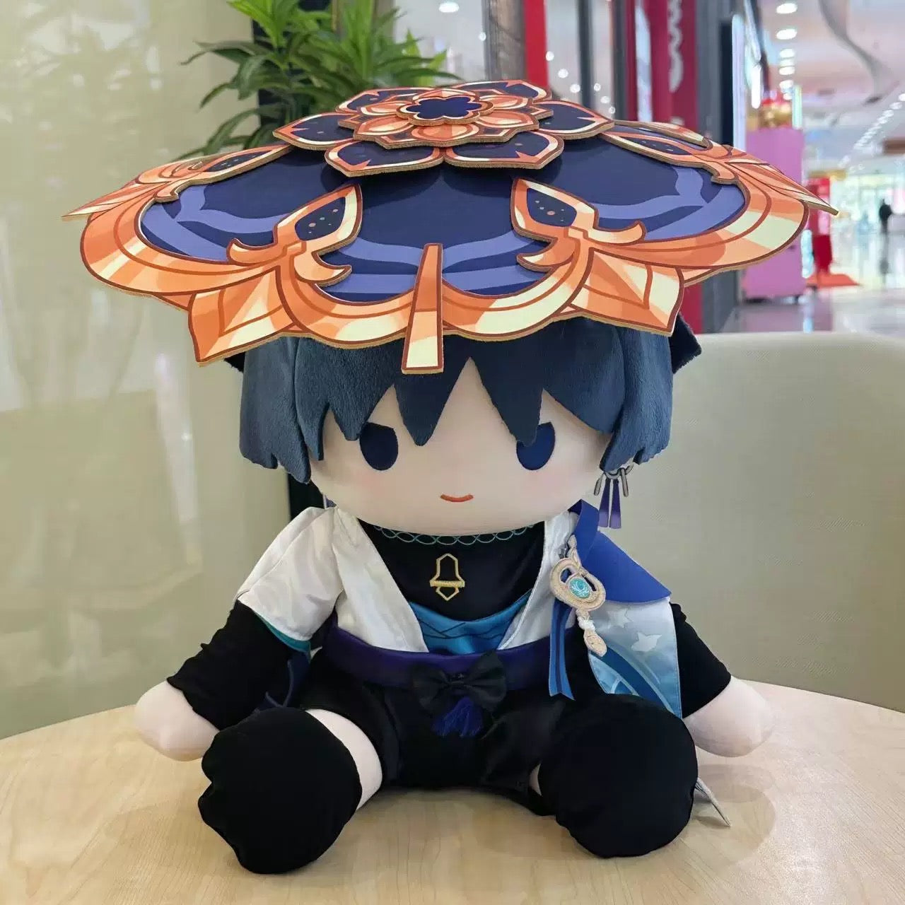 Genshin Impact plushie Scaramouche Wanderer Staring Eyes Plush Doll 40CM