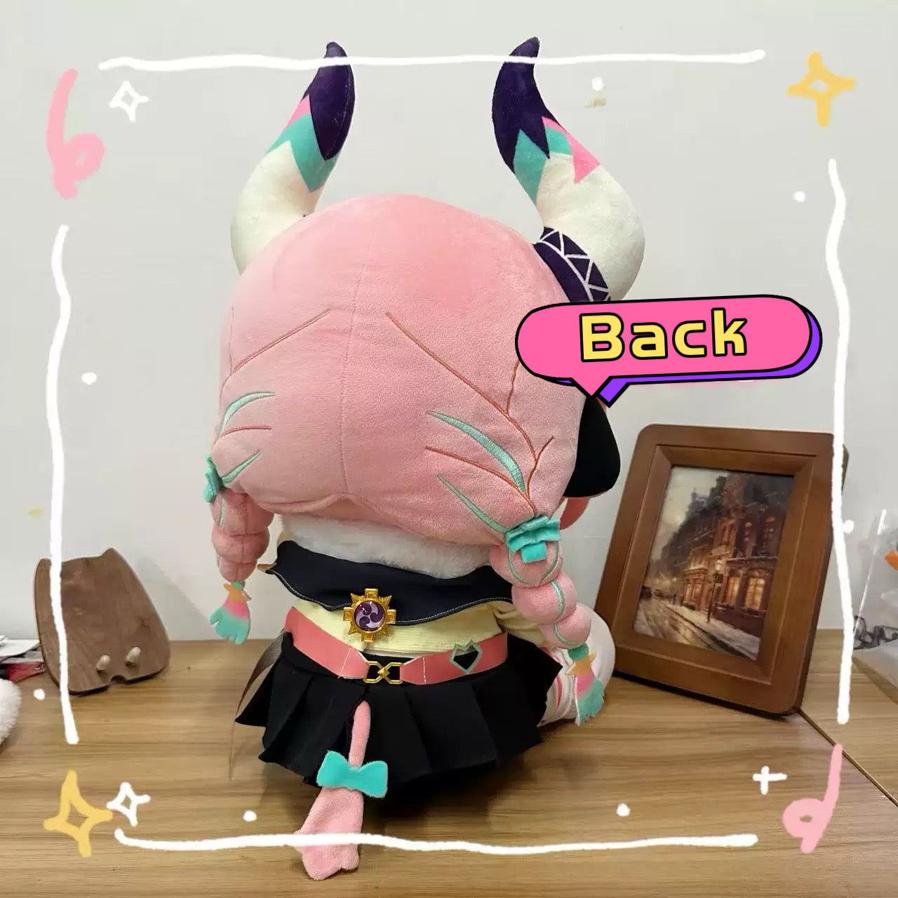 Anime Plush Genshin Impact Varesa Staring Eyes 40CM Cotton Plush Doll Set