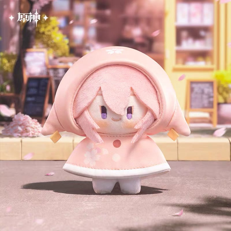 Drop Series: Genshin Impact Official Characters Play In The Rain Style Plush Doll 12CM