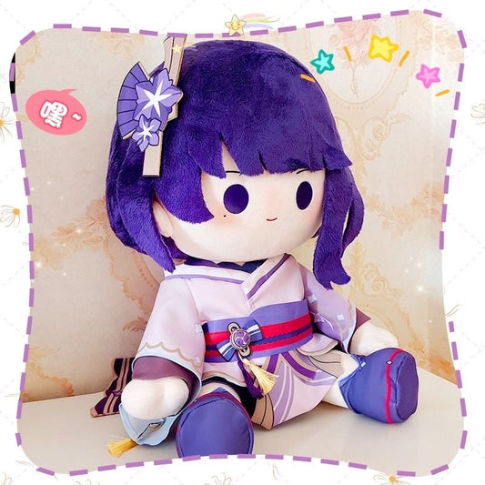 Raiden Shogun Plush Doll Genshin Impact Stuffed Toy Baal Ei 40CM Cotton Anime Figure Gift