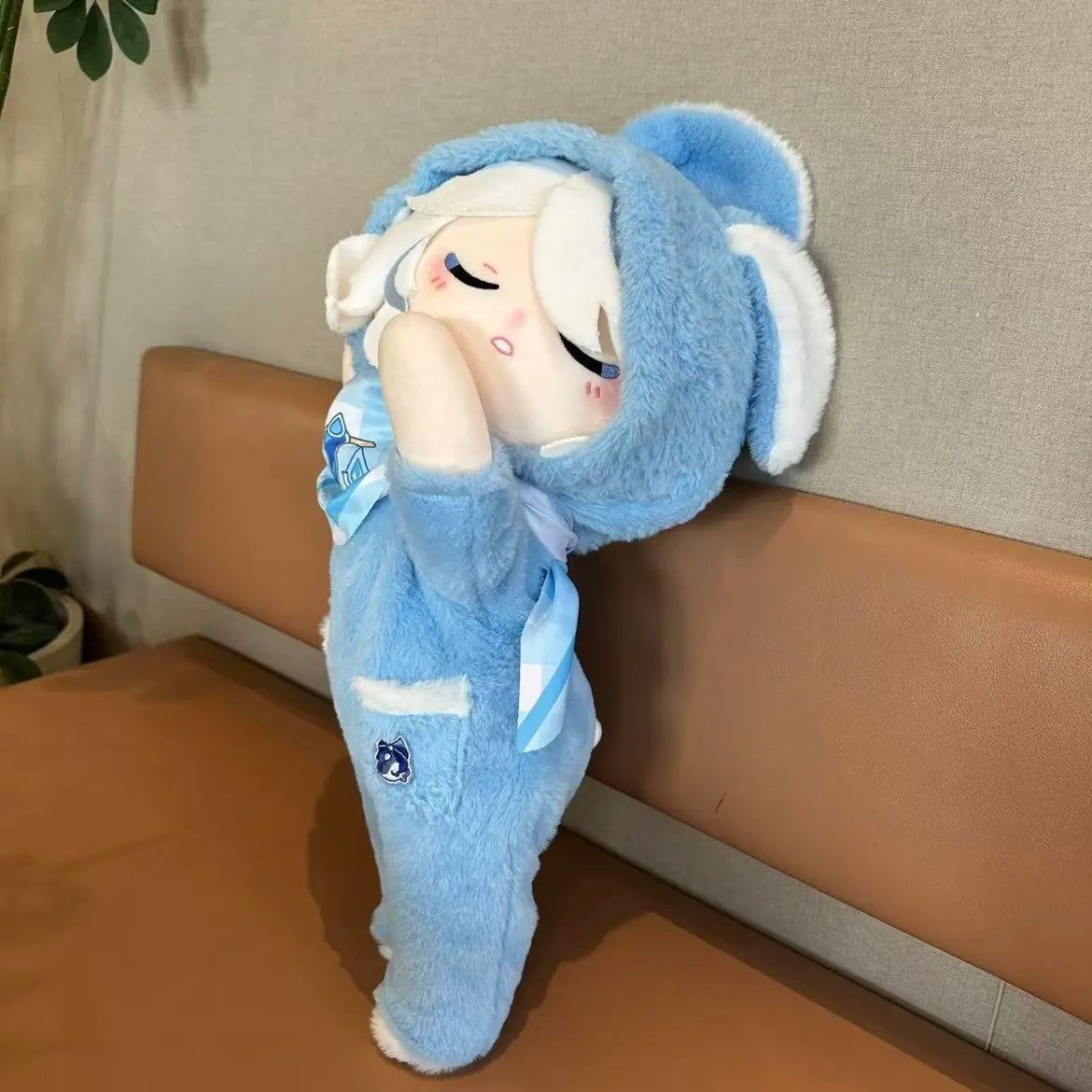 Genshin Impact Furina Sleeping Plush Doll Plushie 60CM Full Set Cotton Stuffed Toy Anime Gift
