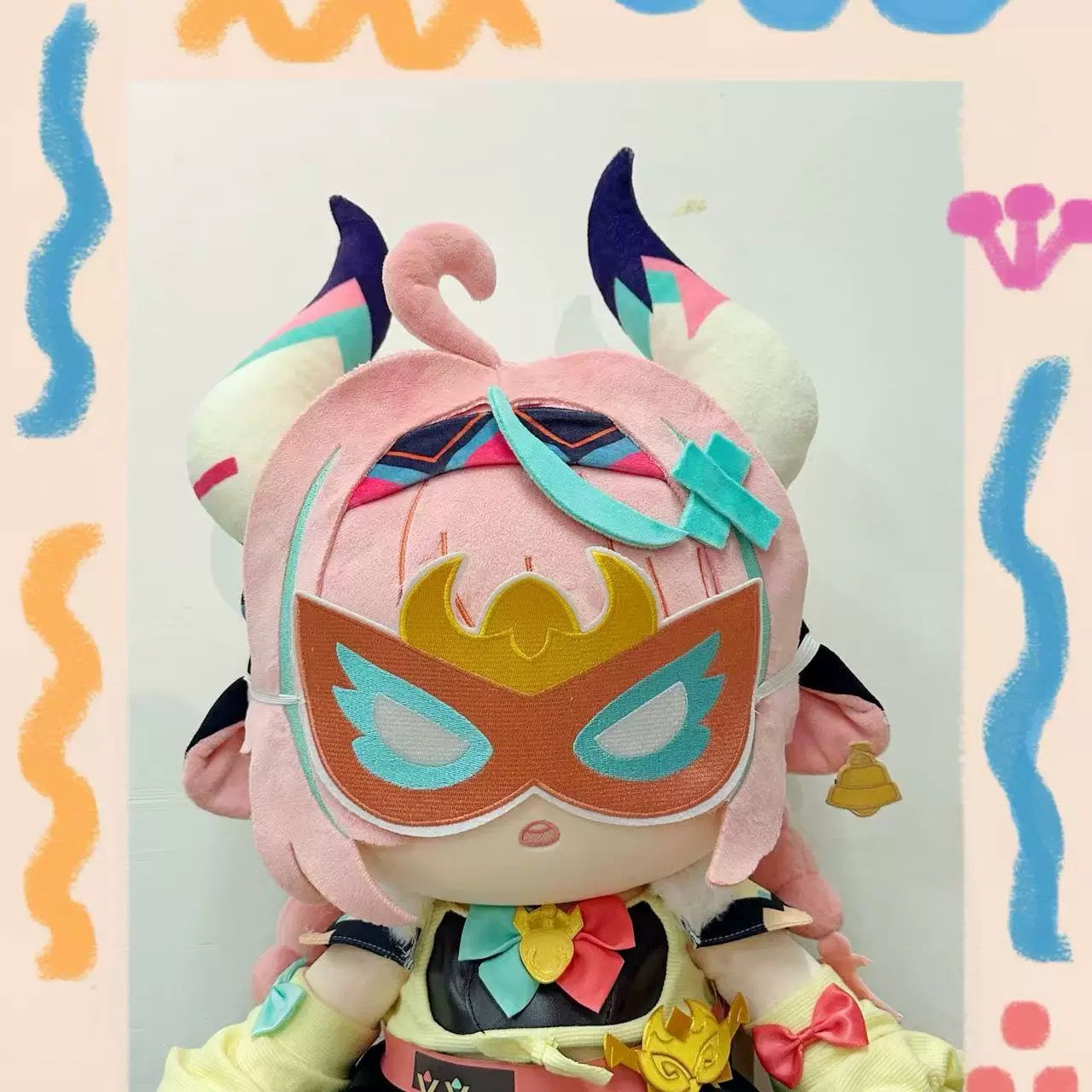 Anime Plush Genshin Impact Varesa Staring Eyes 40CM Cotton Plush Doll Set