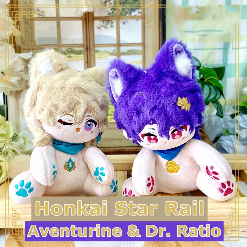 Honkai Star Rail Plushies アベンチュリン Dr. Ratio 動物ぬいぐるみ 15CM