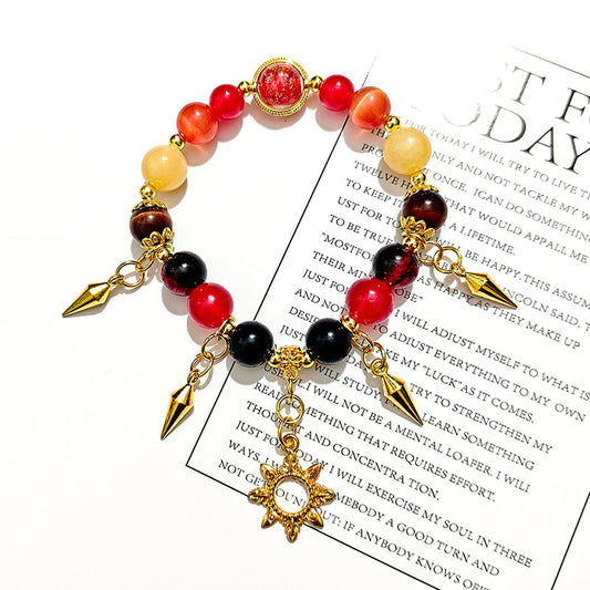 Genshin Impact Bracelet Mavuika Inspired – Adjustable Anime Jewelry Fan Merch Accessory