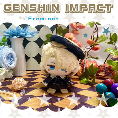 Genshin Impact Plush Doll 12cm Lyney Lynette Freminet Anime Figure