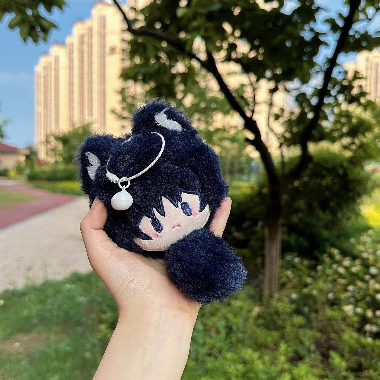 Genshin Impact Scaramouche Plush Ball 15CM Cotton Staring Eyes Anime Round Toy