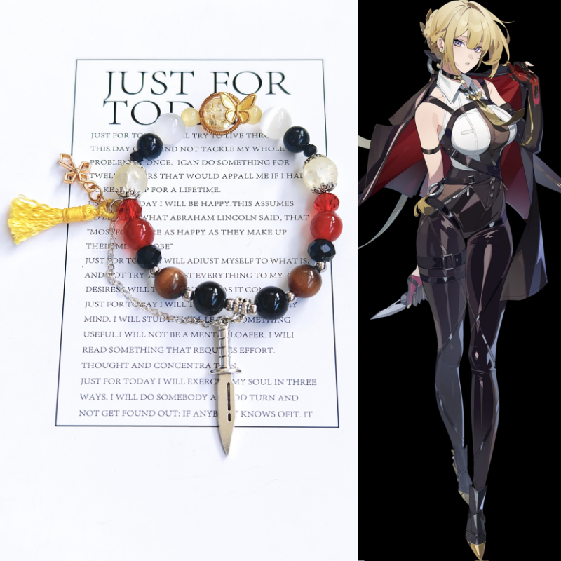 Free Shipping Smile House Zenless Zone Zero ZZZ Evelyn Chevalier Inspired Round Bracelet