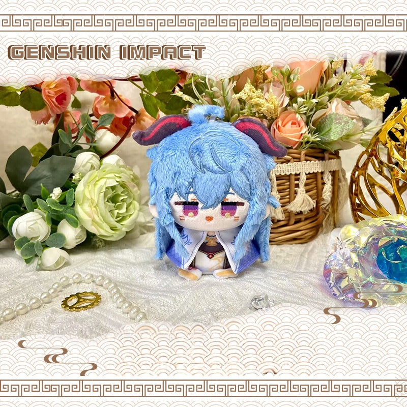 Genshin Impact Hutao Ganyu Yake Miko Baal Raiden Shogun 12CM Plush Doll