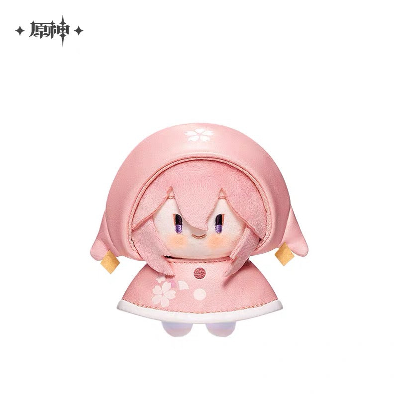 Drop Series: Genshin Impact Official Characters Play In The Rain Style Plush Doll 12CM