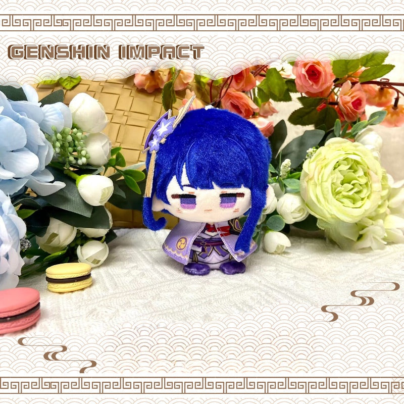 Genshin Impact Hutao Ganyu Yake Miko Baal Raiden Shogun 12CM Plush Doll