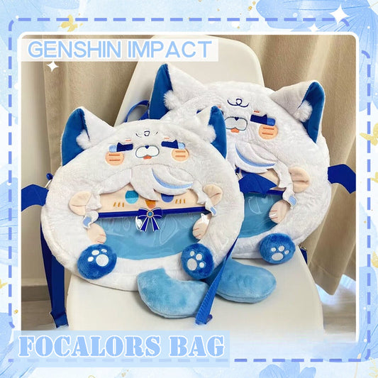 Genshin Impact Focalors Furina Crossbody Bag Backpack