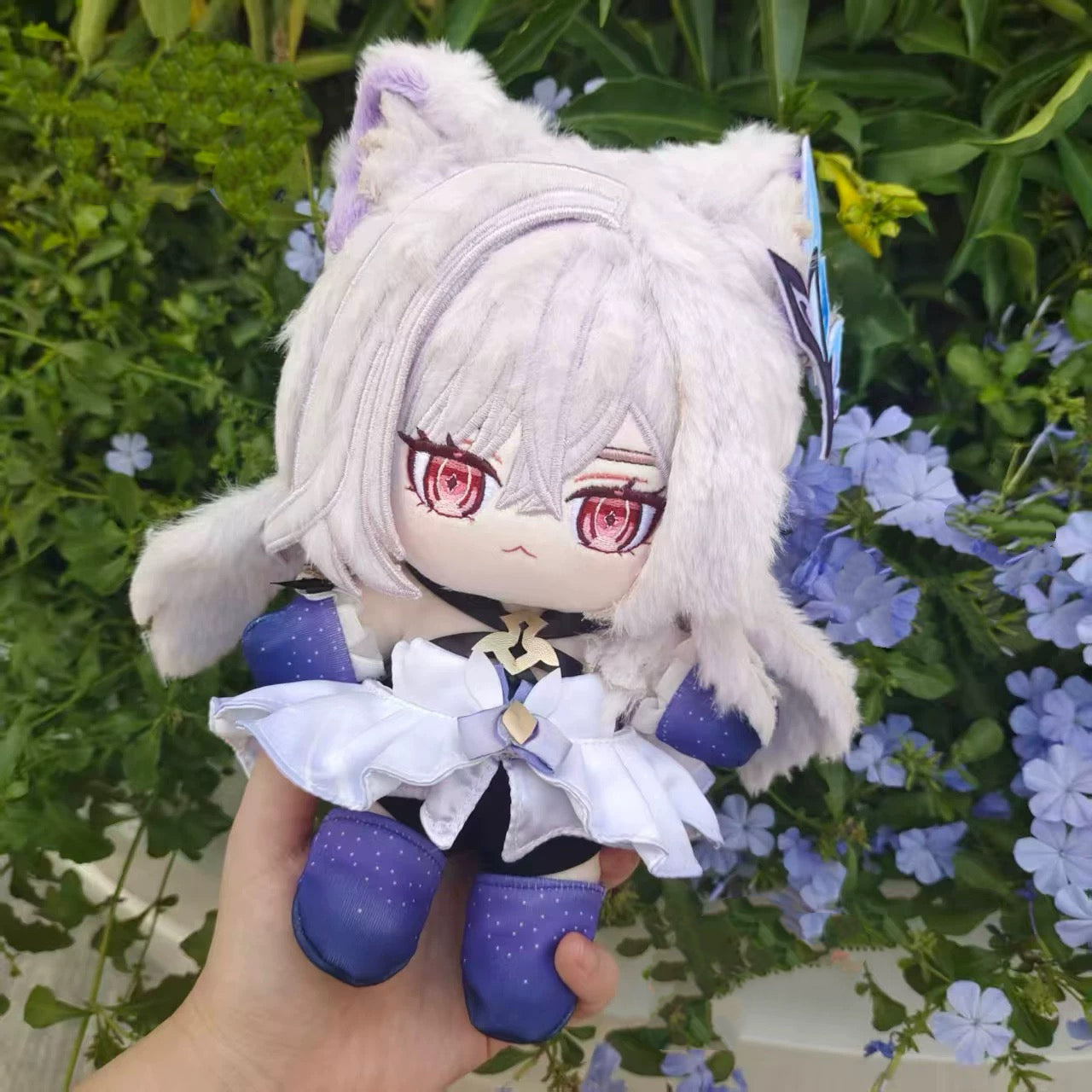 Genshin Impact Skirk Plush Doll Plushie 20CM Full Set Cotton Stuffed Toy Anime Gift