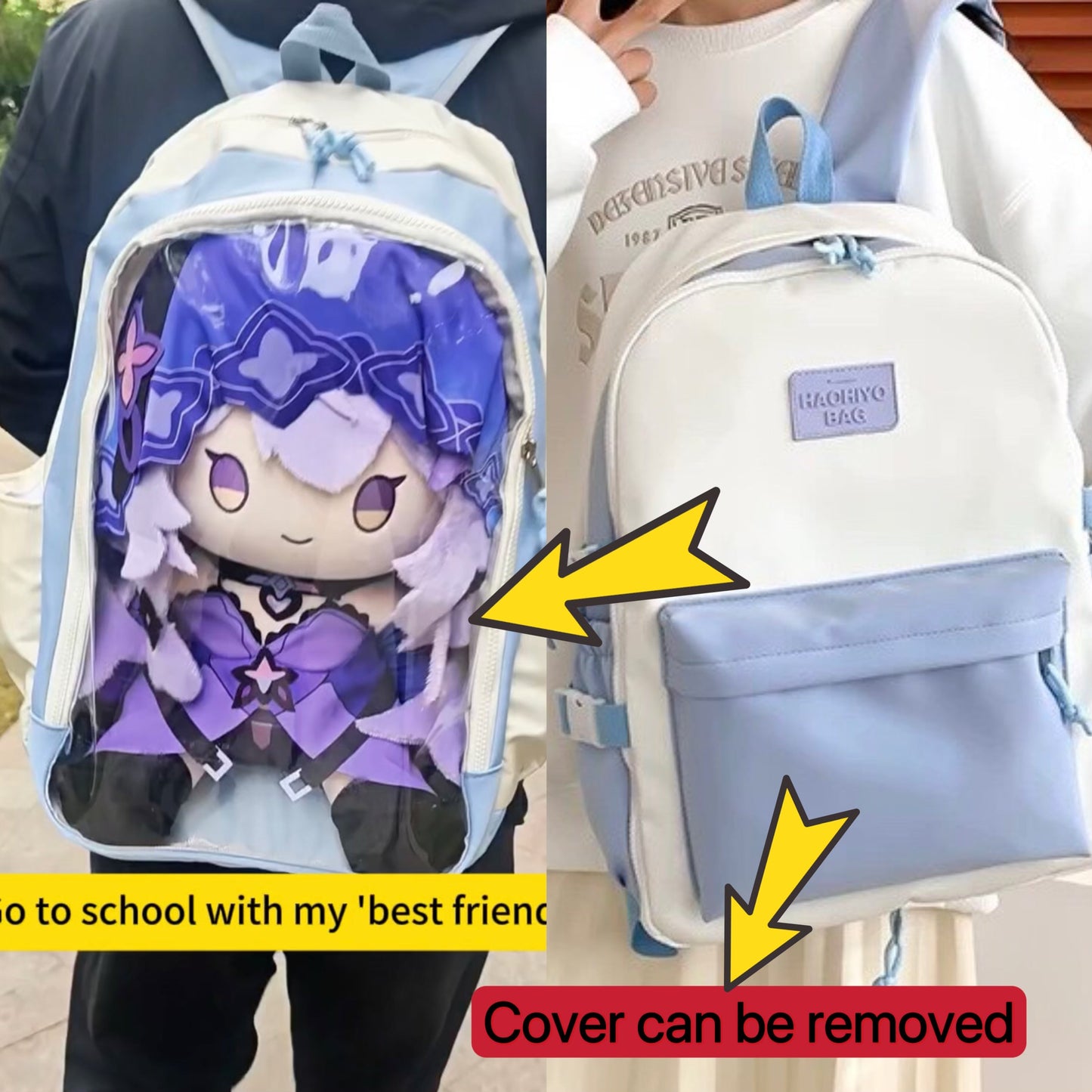 40CM Plushies Backpack For 40CM Plush Doll Bag