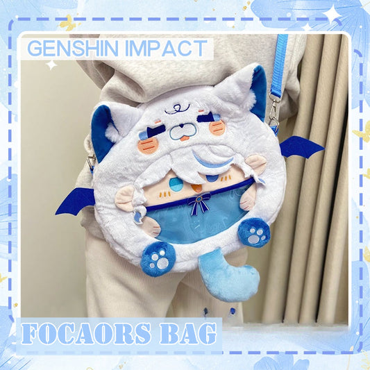Genshin Impact Focalors Furina Bag Crossbody Backpack Cotton