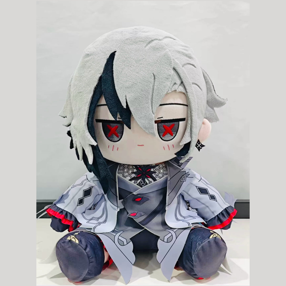 40cm Stuffed Plush Doll - Arlecchino Genshin Impact Big-Eyes Cotton
