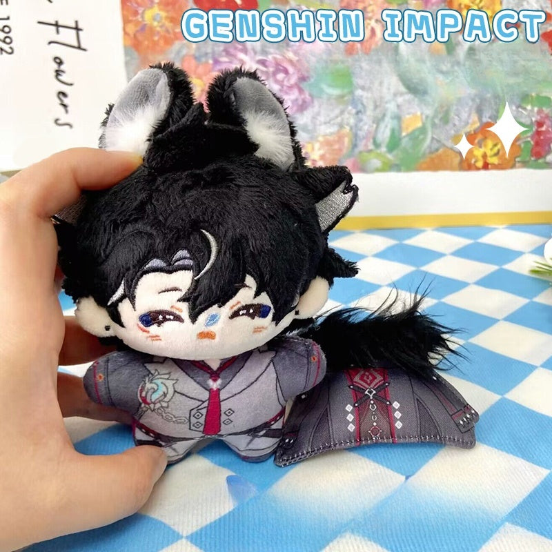 Genshin Impact Neuvillette & Wriothesley Plush Doll 12CM - Mini Cotton Stuffed Toy Anime Gift