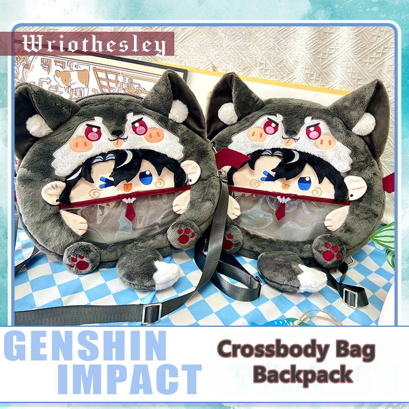 Game Genshin Impact Wriothesley Crossbody Bag Backpack