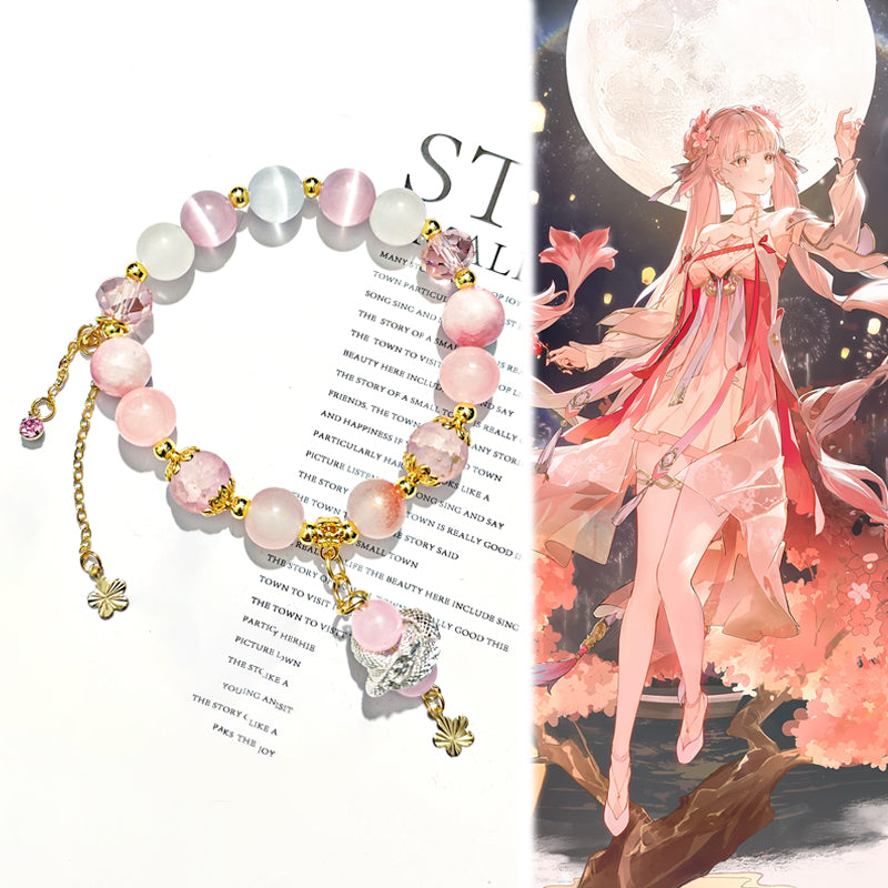 Game Wuthering Waves Jinhsi Peach Blossom Inspired Bracelet