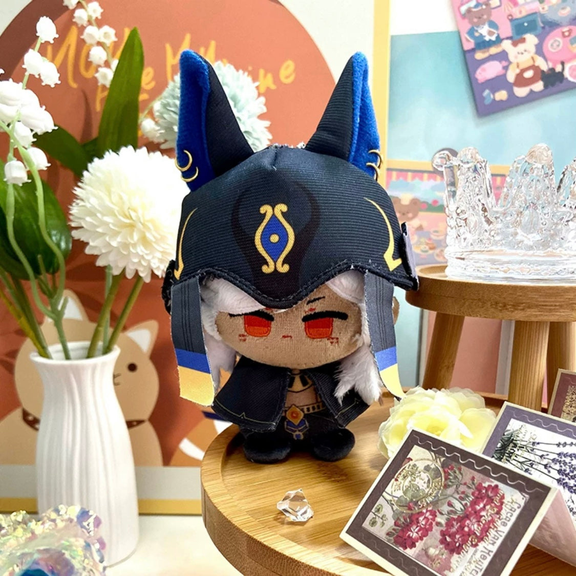 Genshin Impact Cyno Plush Doll 10cm Mini Stuffed Anime Figure