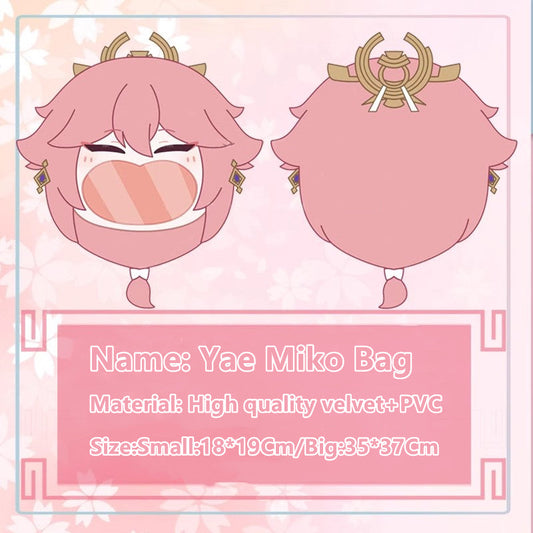 Genshin Impact Yae Miko Bag Crossbody Backpack Anime Kawaii Purse