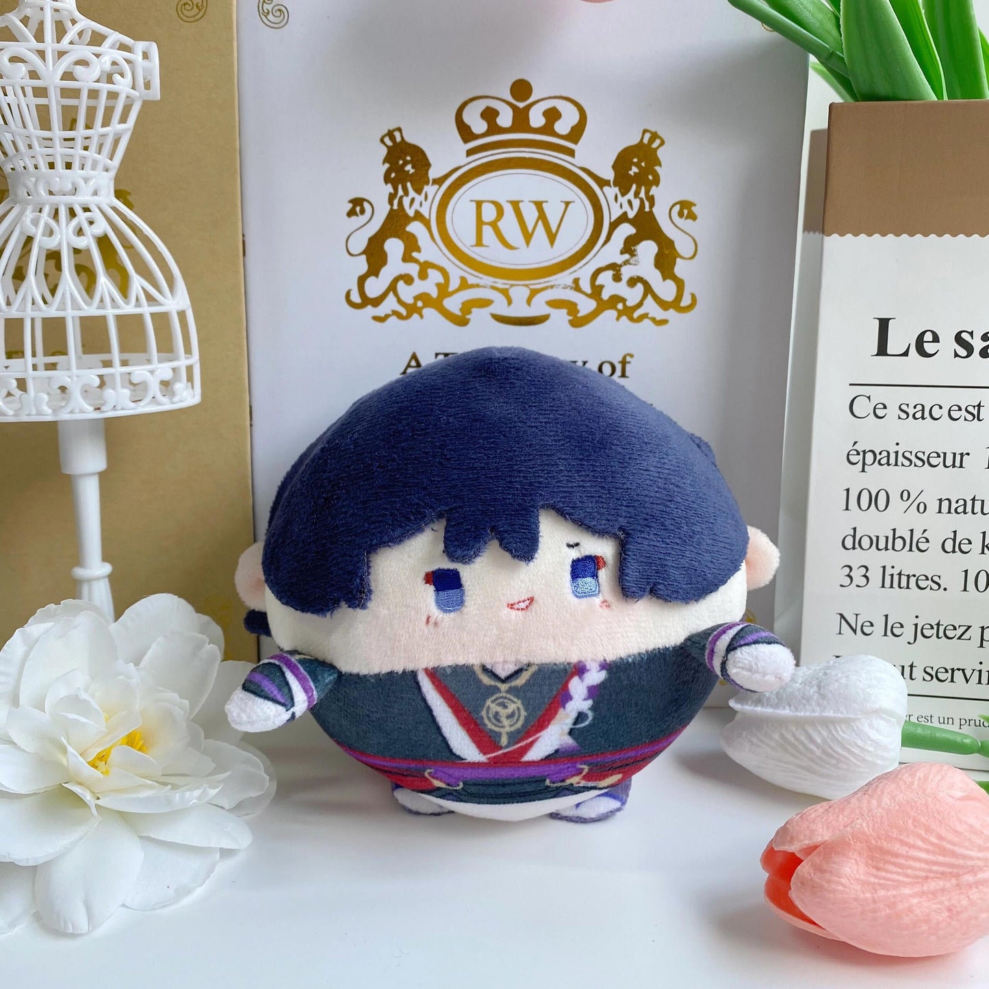 Plush Ball Doll Genshin Impact Wanderer Scaramouche Cotton Stuffed Anime Collectible Gift 12cm 30cm